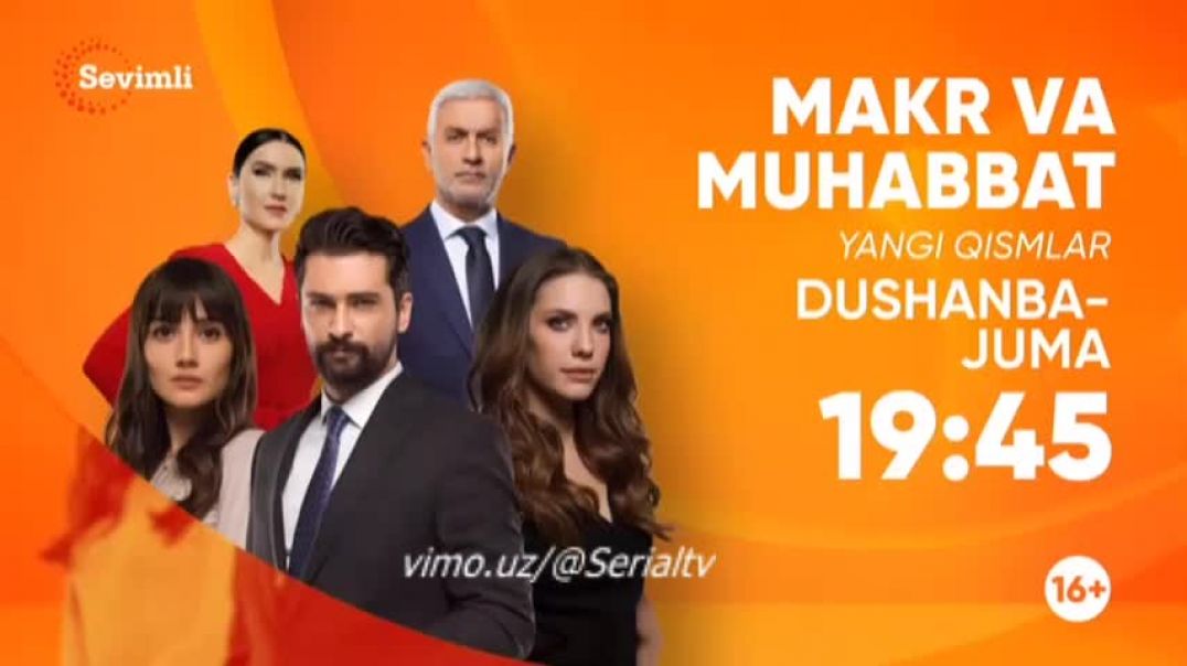 ⁣⁣⁣Makr va Muhabbat 27-qism Turk Serial Uzbek tilida