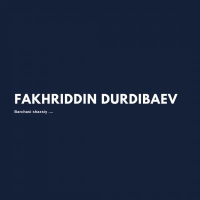 Fakhriddin Durdibaev