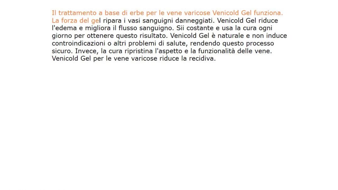 ⁣Venicold Gel Prezzo