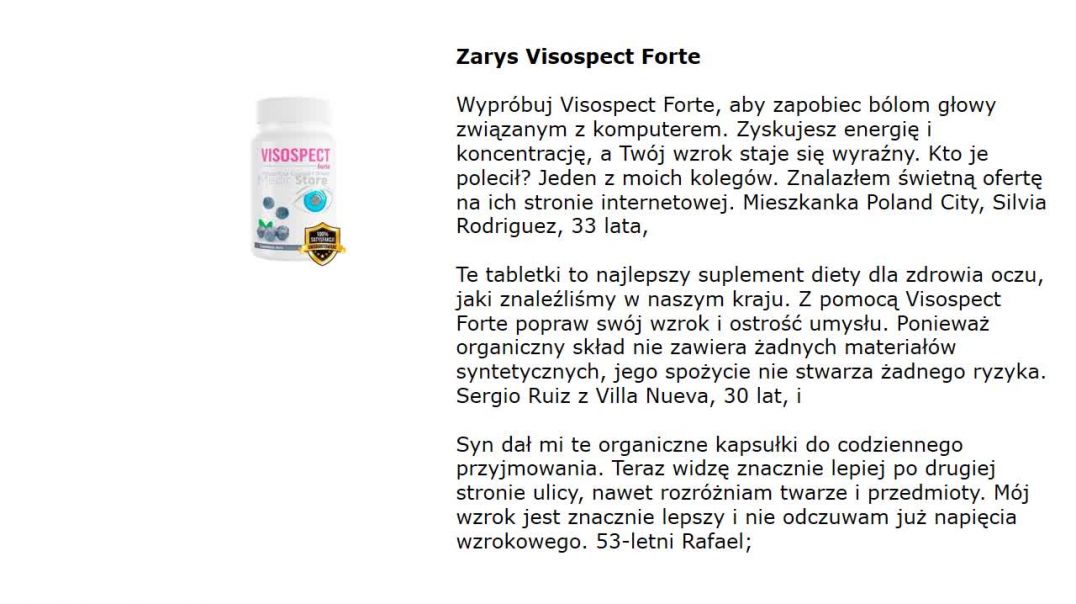 ⁣Visospect Forte Poland