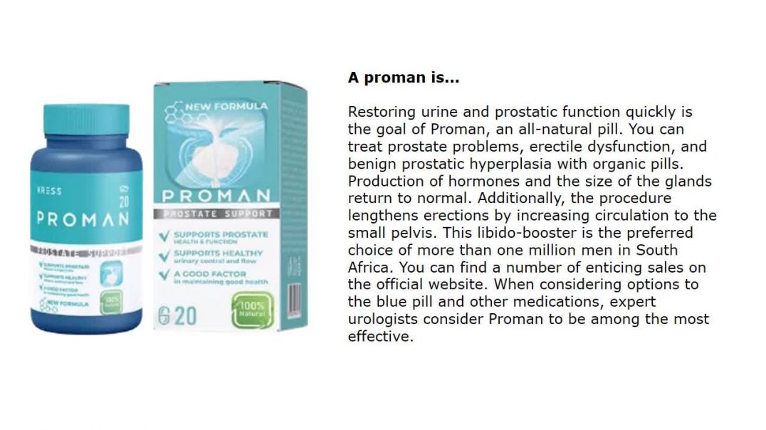 Proman Capsule Price in South Africa