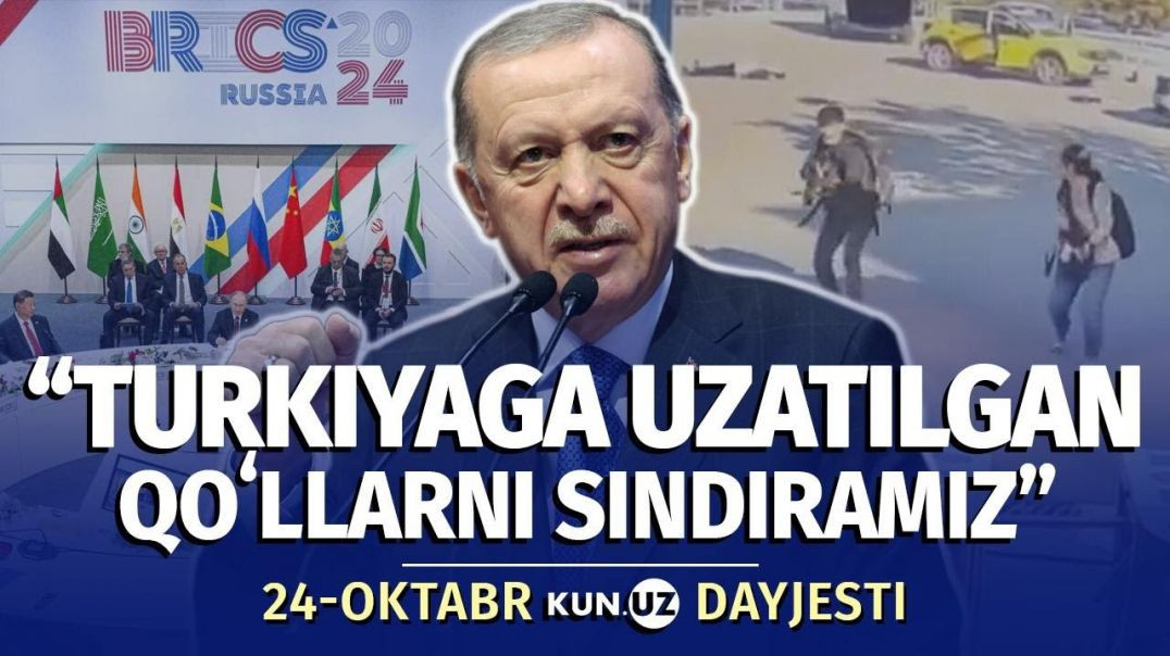 ⁣Anqaraga uyushtirilgan terakt va Rossiyaning Ukrainadagi yo‘qotishlari — 24-oktabr dayjesti