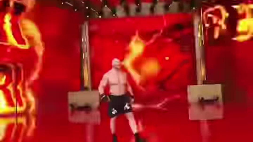 ⁣Brock Lesnar Destroys Omos WWE WrestleMania 2025