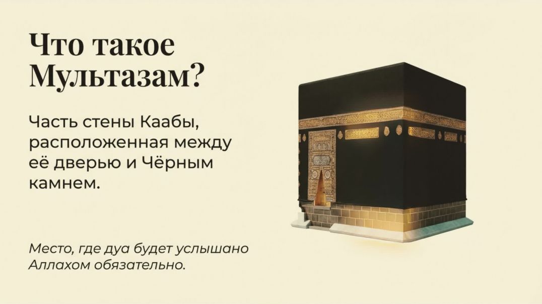 ⁣⁣Мултазам во время хаджа и умры: духовный смысл и правила дуа