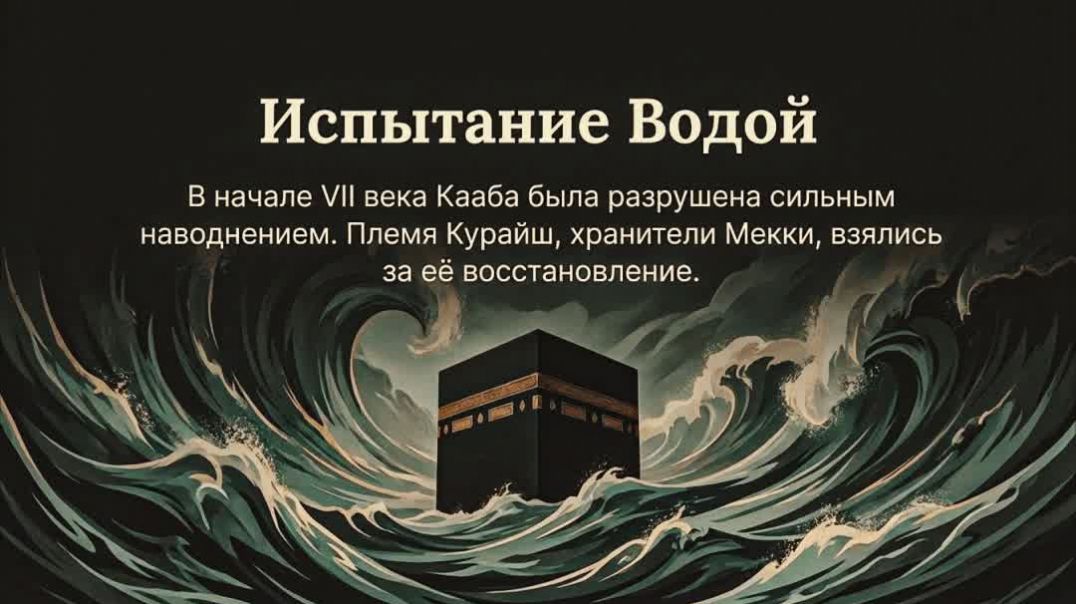 ⁣Когда Кааба была полностью разрушена наводнением