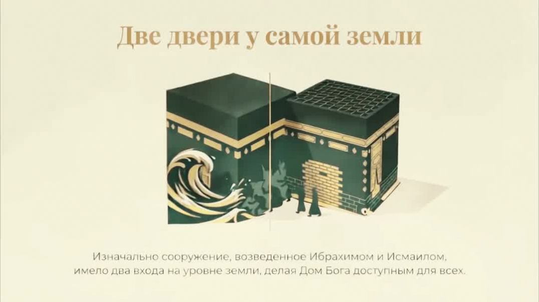 ⁣Почему дверь Каабы поднята высоко над землей