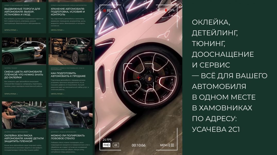 Сервис спорткаров Porsche оклейка зон риска полировка авто и защитные покрытия PRIVE